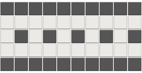 Strada Border | Lyric 1" Unglazed Porcelain | Pinnacle Square Border