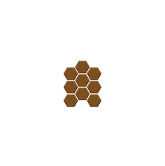 Honeycomb tile pattern suited for bath or backsplash Teddy Brown Color sample