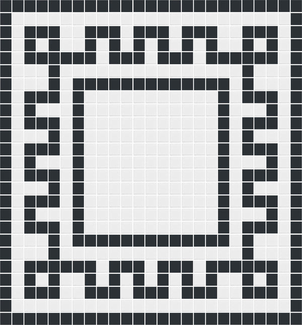 Greek Key Tile Border | Craftsman Porcelain Trim