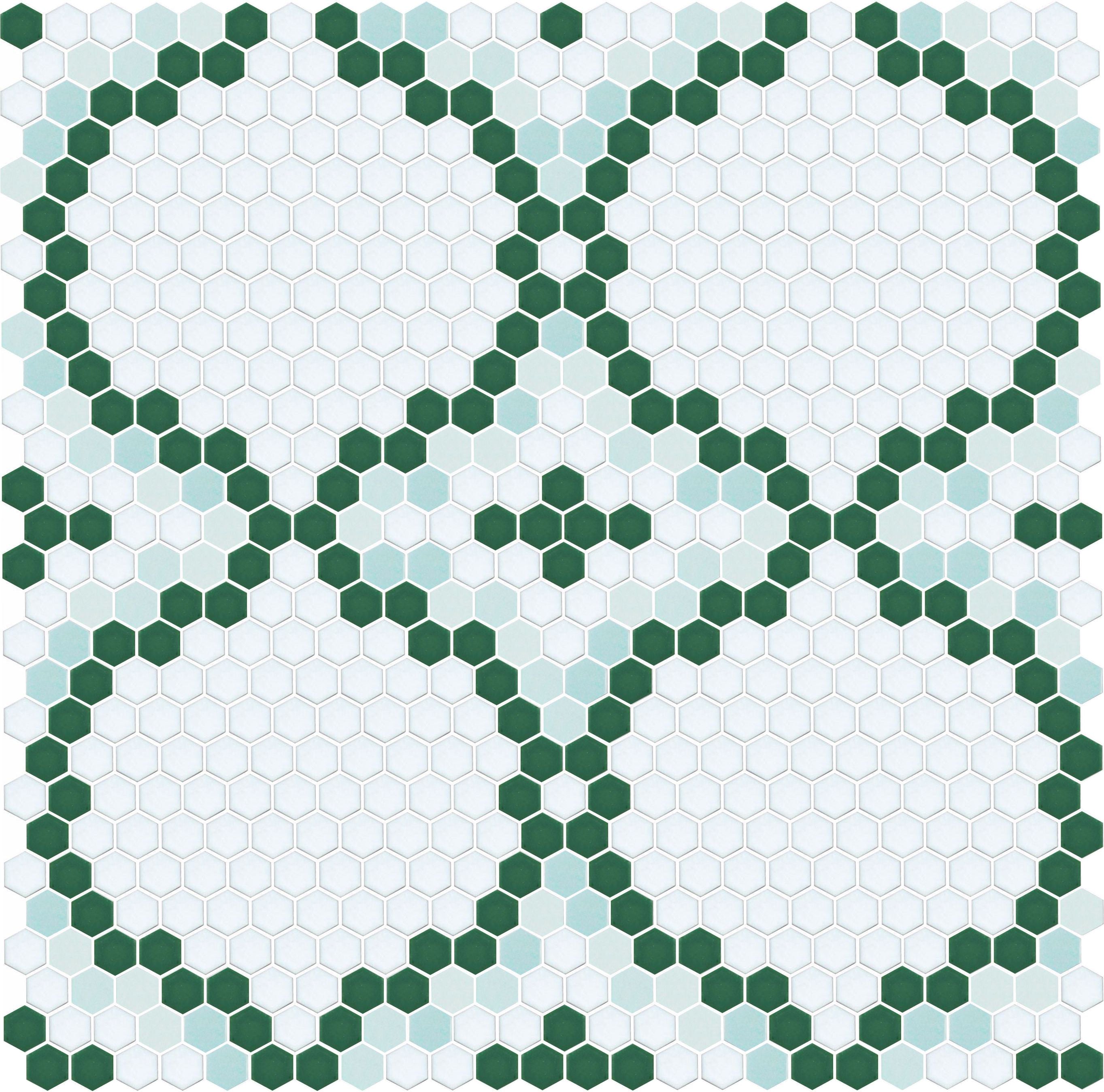 Versailles | Pinnacle Hexagon Patterns - mosaictile.com