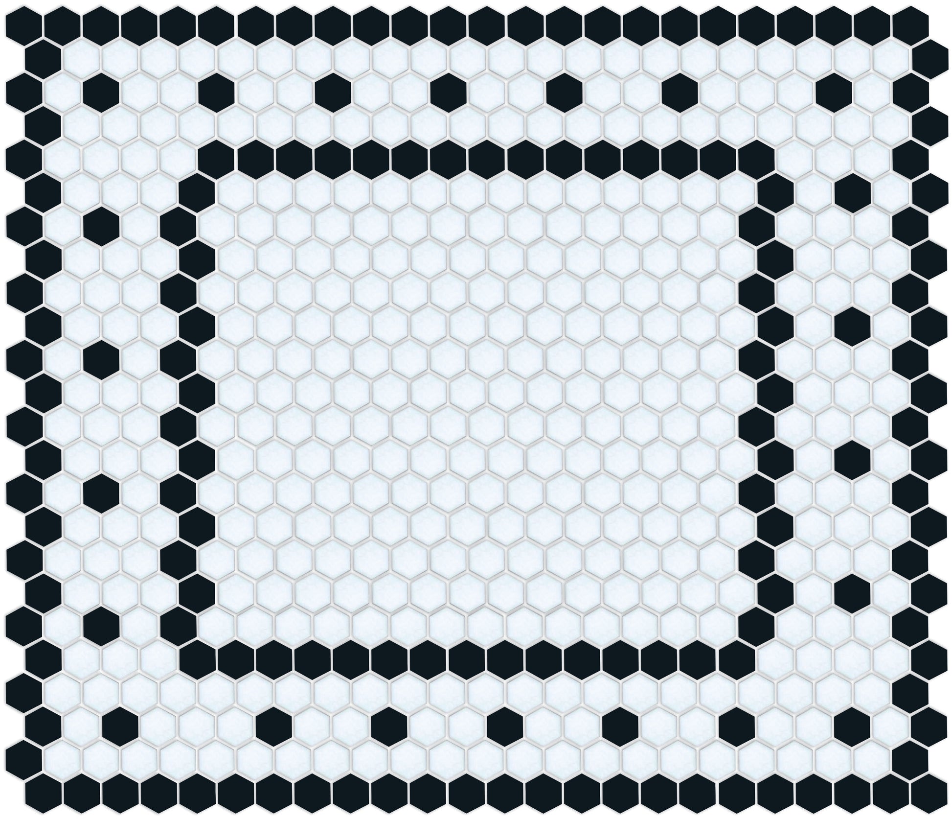 hexagon mosaic border Sable Border | Pinnacle Hexagon Border 
