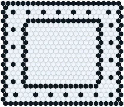 hexagon mosaic border Sable Border | Pinnacle Hexagon Border 