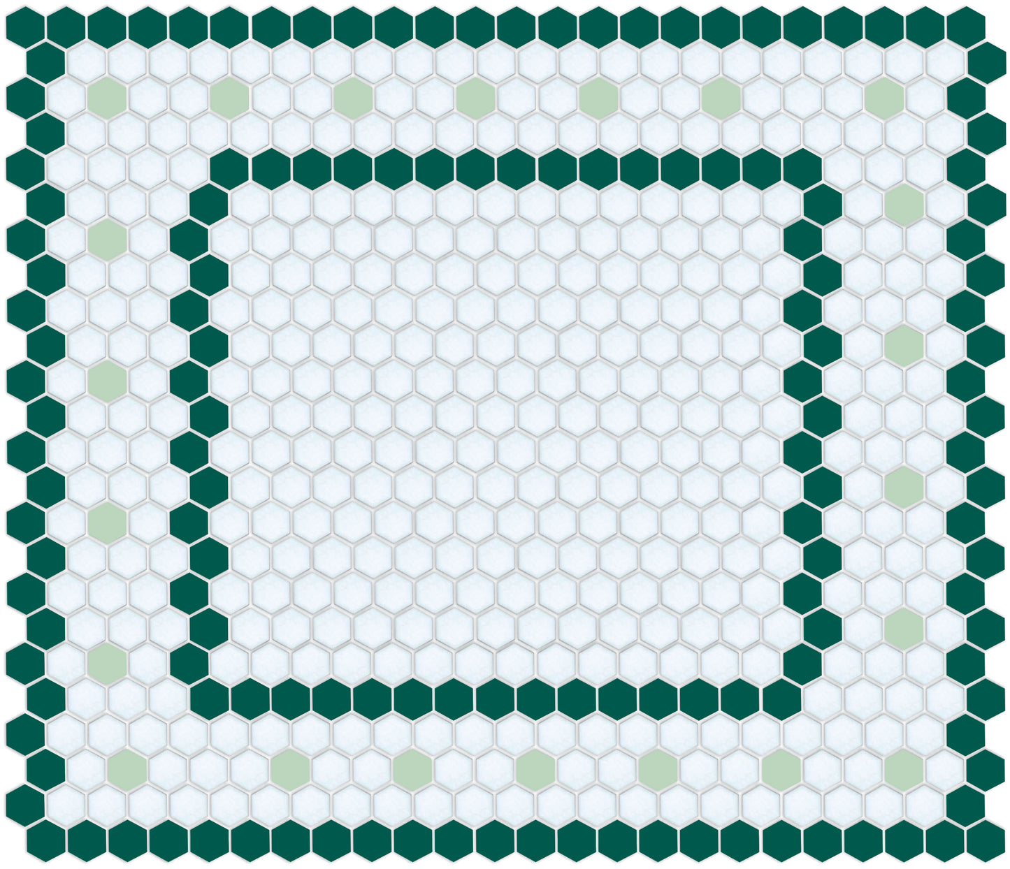 hexagon mosaic border Sable Border | Pinnacle Hexagon Border 