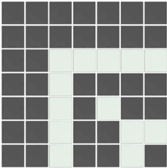 Codex Border | 1 x 1 Unglazed Porcelain | Pinnacle Square Border