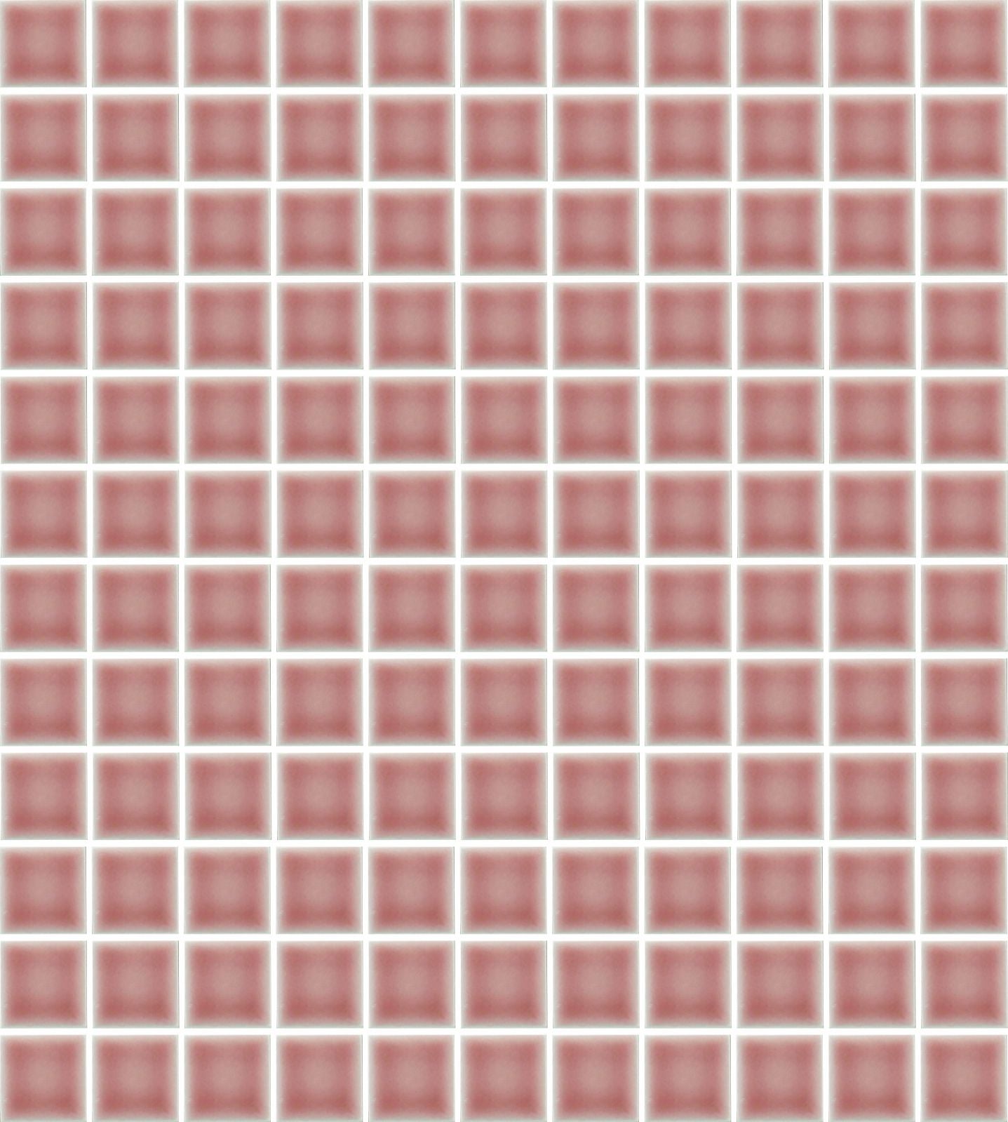 A sheet of square porcelain tiles in tan color, arranged in a grid pattern.
