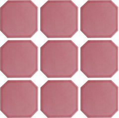 Lyric Retro Glazed Porcelain | 4" x 4" Octagon Tiles
