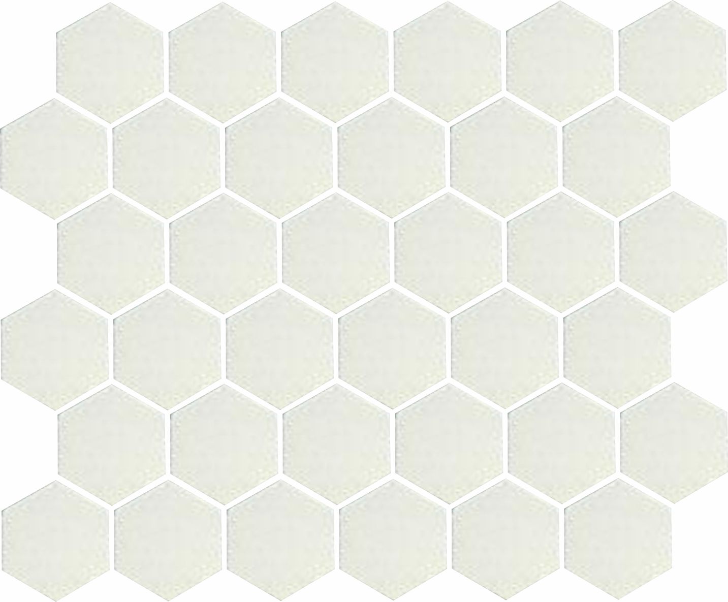 Lyric 2” Satin & Unglazed Hexagon