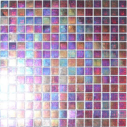 100g/Pack Mixed Color Irregular Iridescent Glass Mosaic Sheets