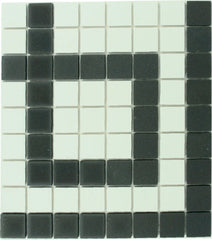 Greek Key | 1 x 1 Unglazed Porcelain | Pinnacle Square Border