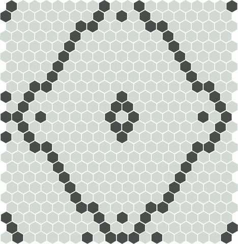 Unglazed Modage 4pc. | Pinnacle Hexagon Pattern