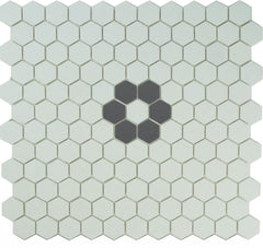 Unglazed Rosette | Pinnacle Hexagon Pattern 1